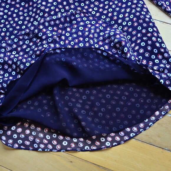 Diane Von Furstenberg Saylor Silk Georgette Blouse Size 2 - Picture 8 of 11